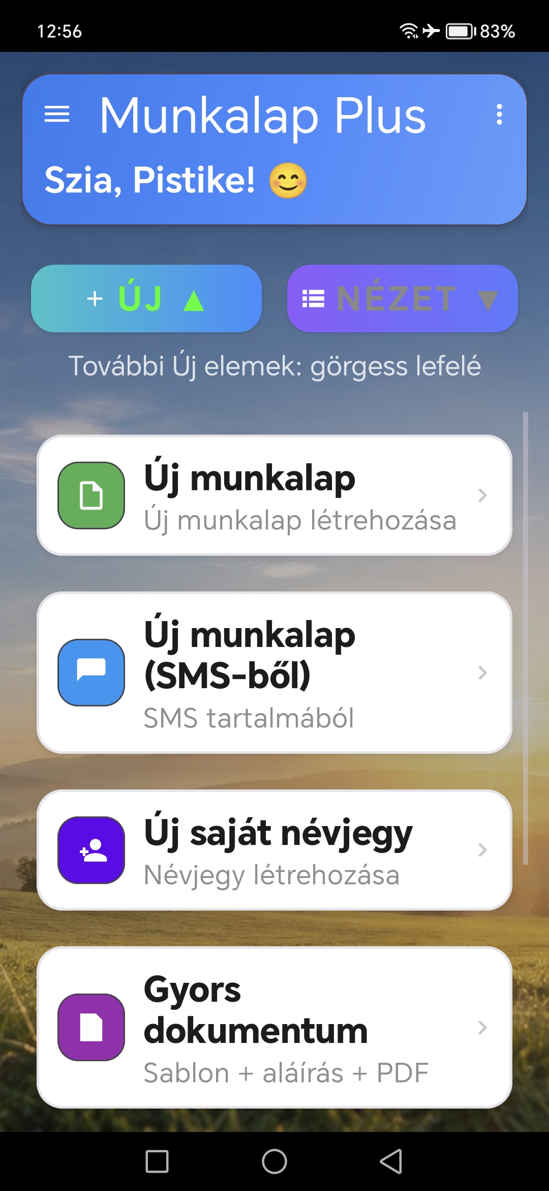 Gyors létrehozás